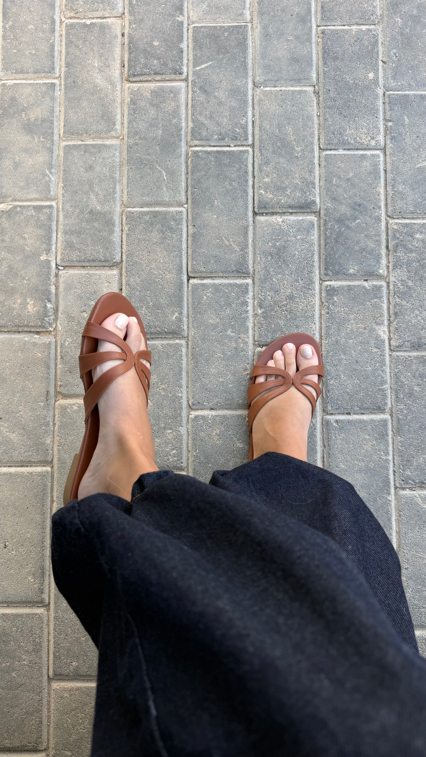 Caramel Cross Sandal