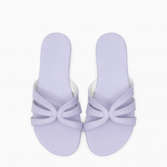 Lavender Curved cross sandal