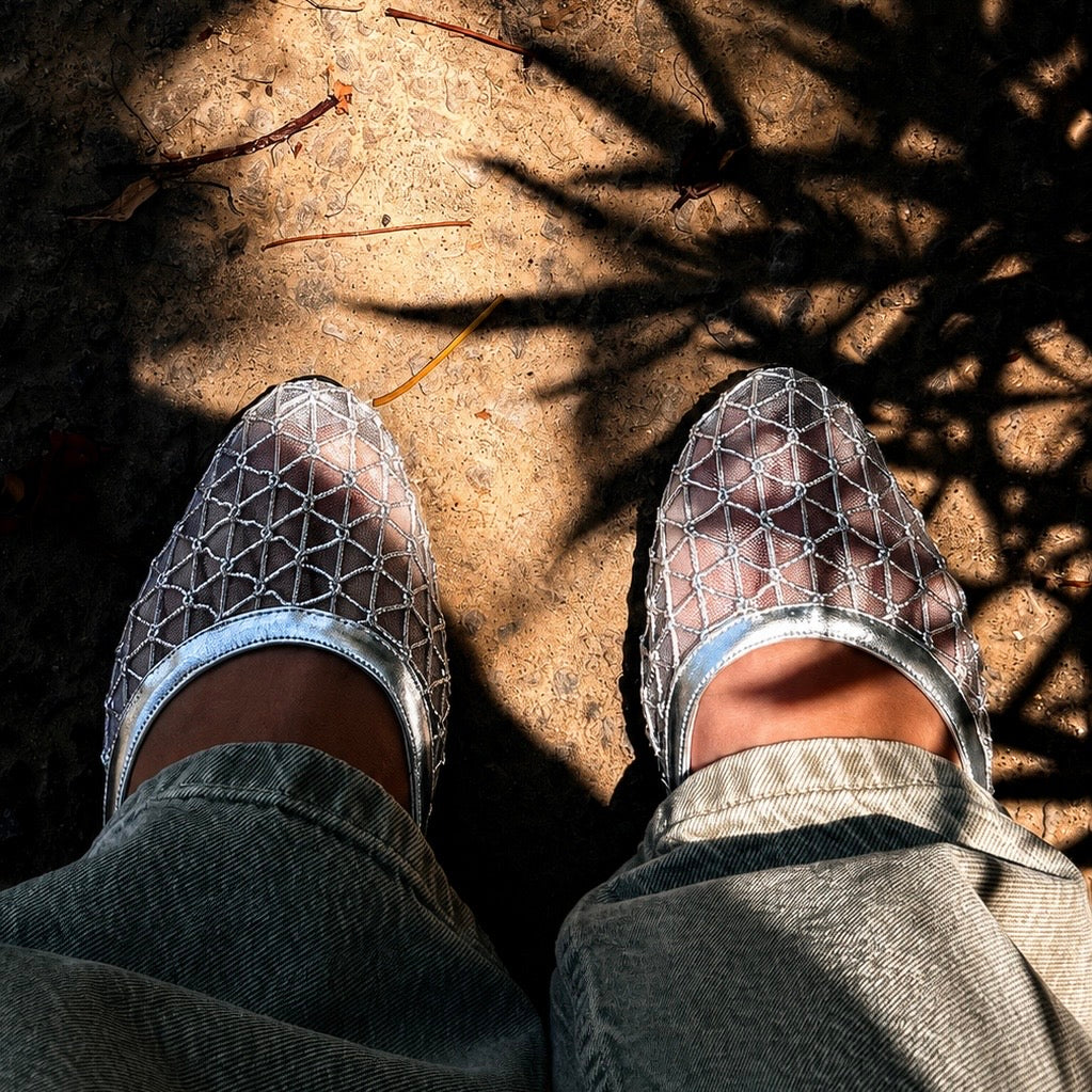 Silver Mesh Flat