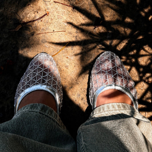 Silver Mesh Flat