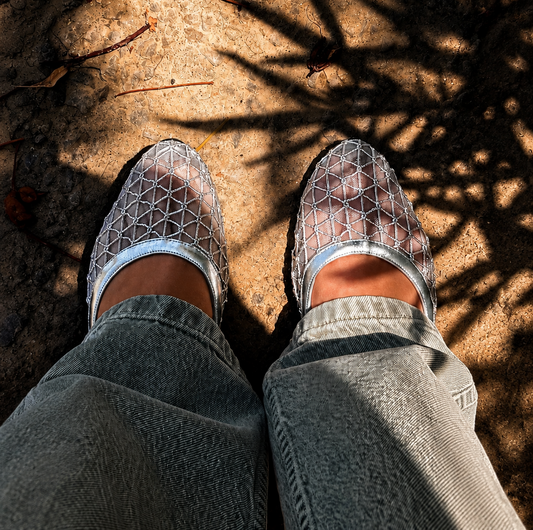 Silver Mesh Flat