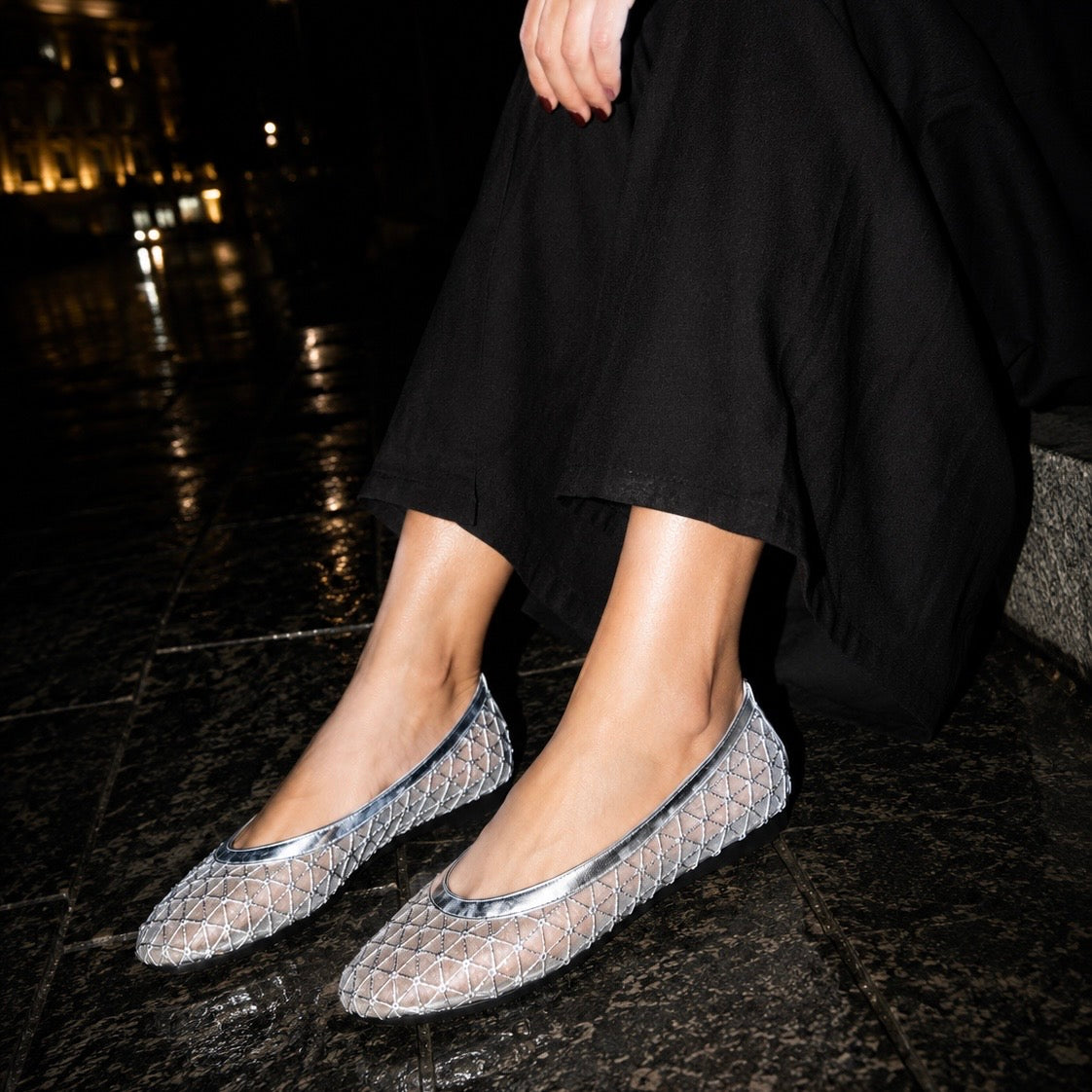 Silver Mesh Flat