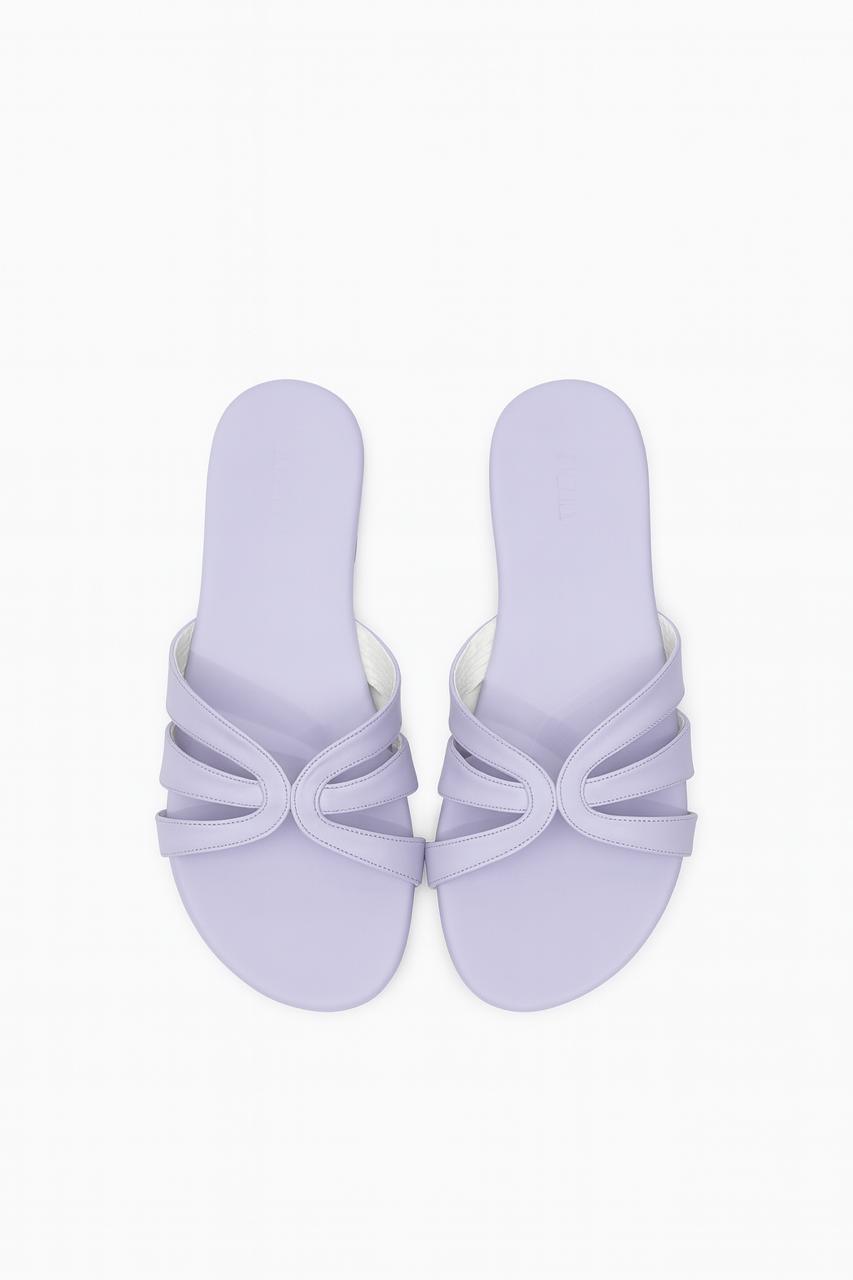 Lavender Curved cross sandal