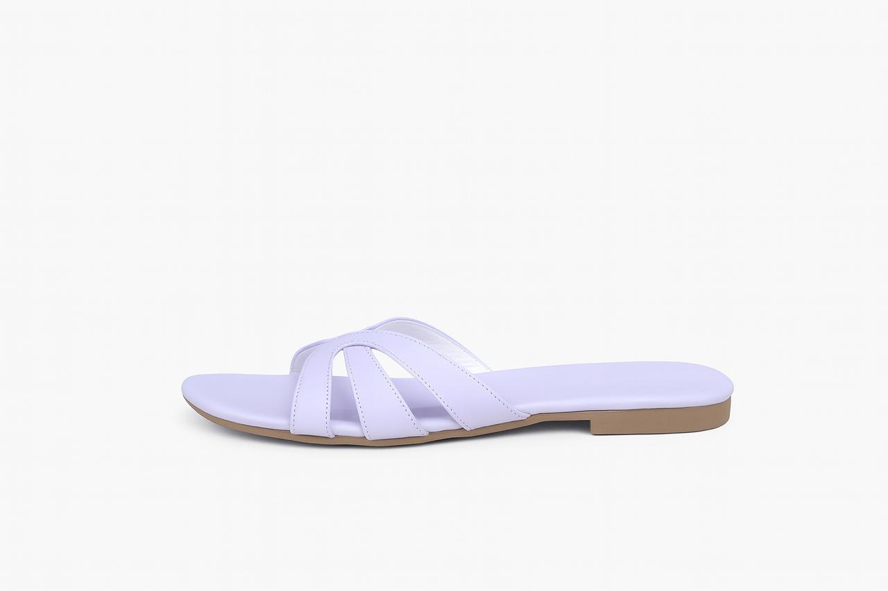 Lavender Curved cross sandal